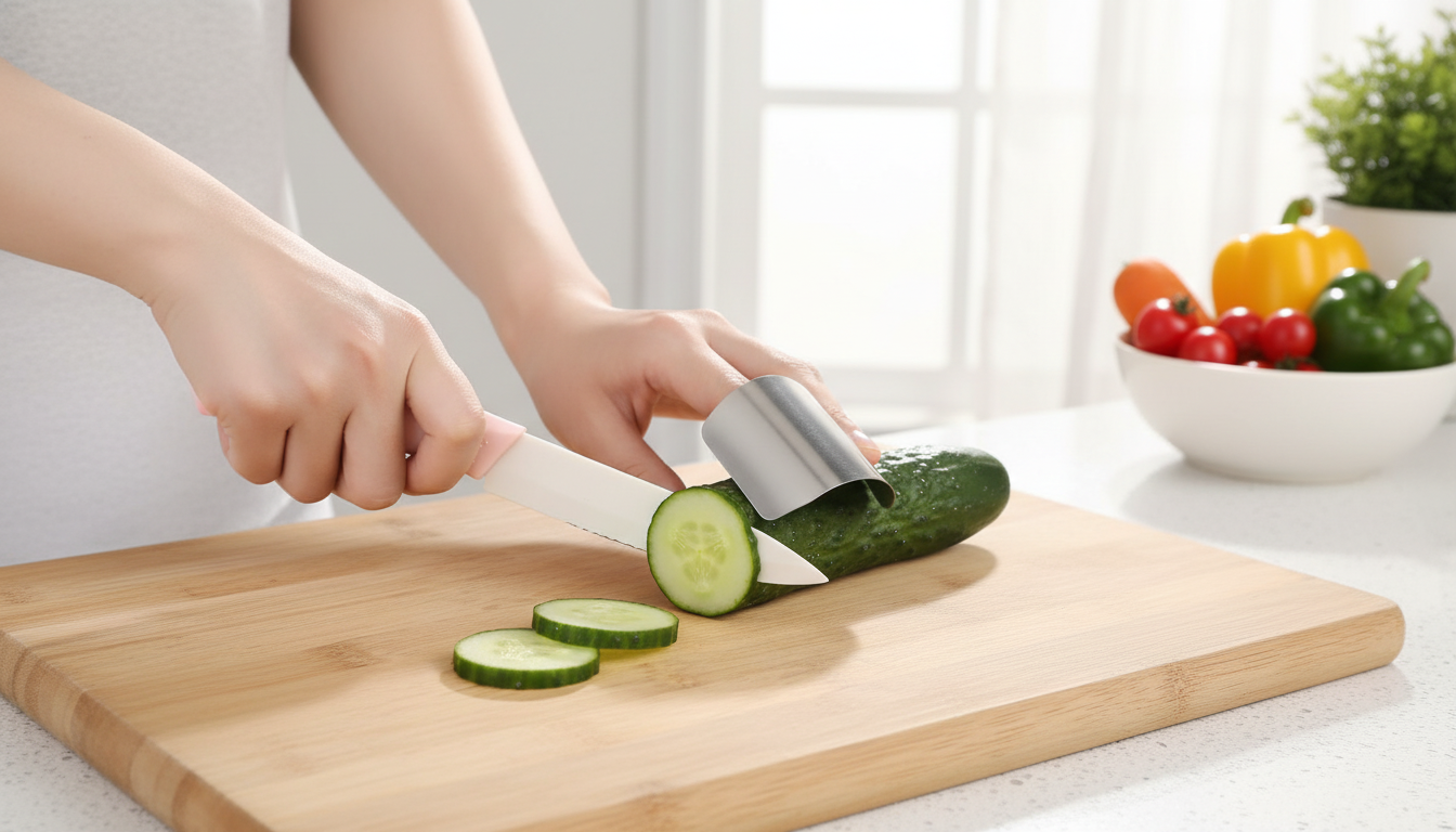 Adjustable Finger Guard: Safer, Faster Knife Prep