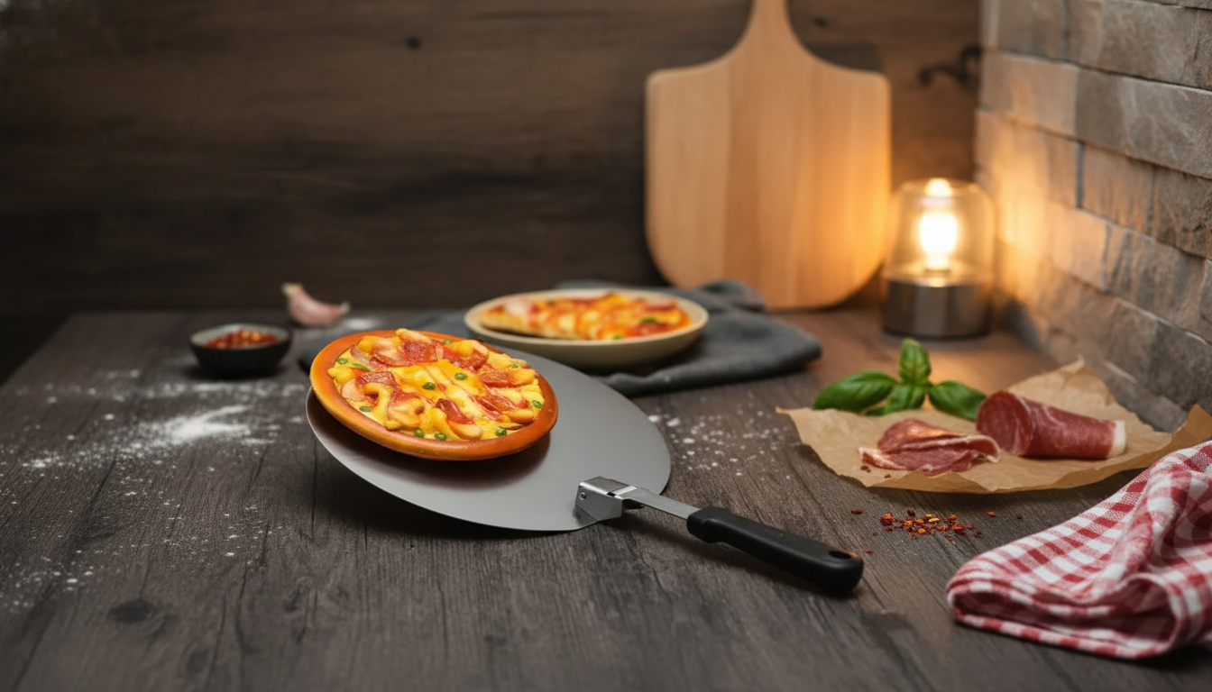 Foldable Stainless Pizza Spatula (10" or 12") Guide