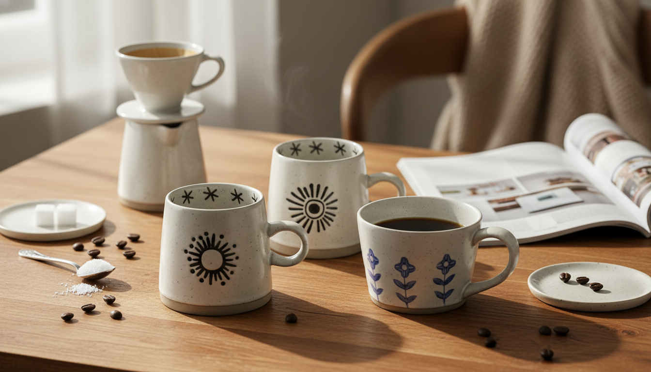 Japanese Hand-Painted Mug: Make Coffee Feel Special