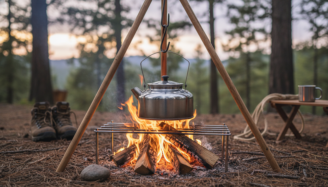 Large Stainless Camp Kettle: Capacity, Fire Use & Care