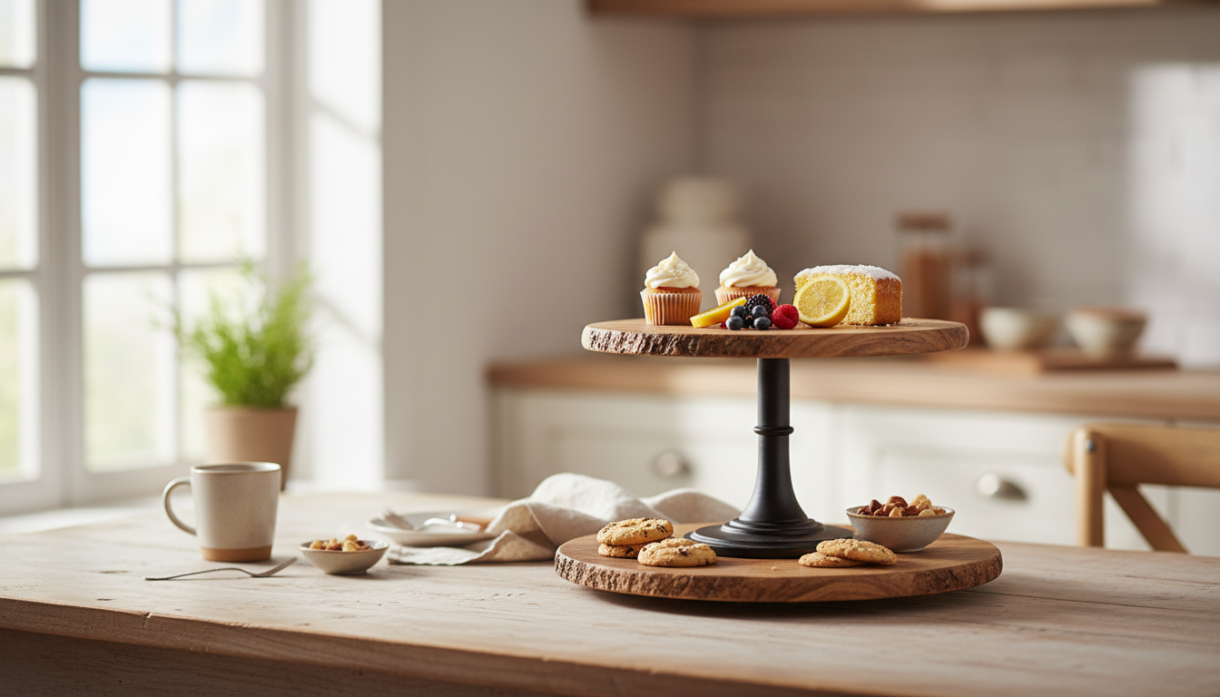 Round Solid Wooden Cake Stand: Size, Style & Care
