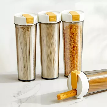 Moisture-Proof Clear Jar for Pasta, Cereal & Snacks